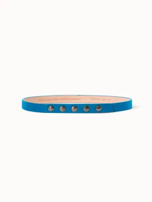 Logo Press Studs Fine Leather Belt