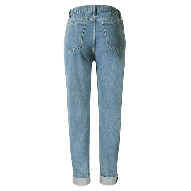 Loose Mom Jeans Women's Jeans High Waisted Jeans Straight Pants