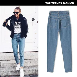 Loose Mom Jeans Women's Jeans High Waisted Jeans Straight Pants