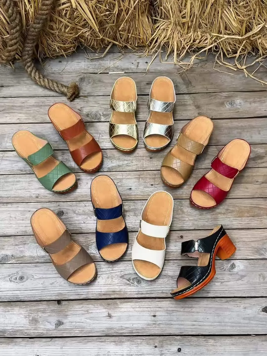 Lori - Casual leather orthopedic sandals