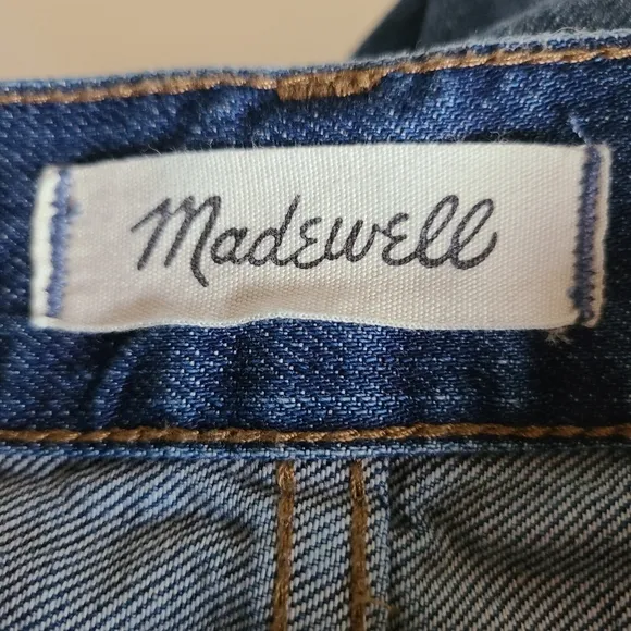 madewell the perfect vintage jean metallic tuxedo stripe edition womens size 28