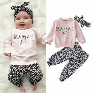 Mama's Girl 3 Piece Cheetah Jogger Set