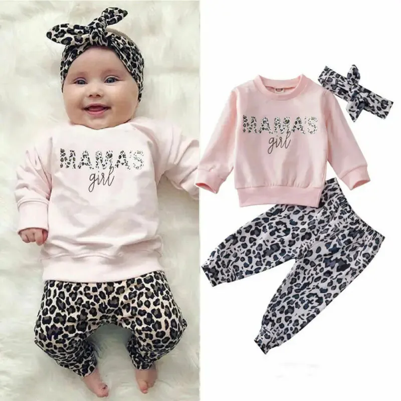 Mama's Girl 3 Piece Cheetah Jogger Set