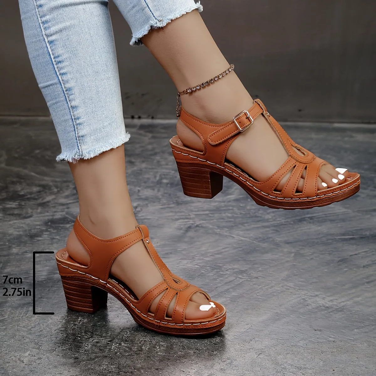 Mandy - Casual leather orthopedic sandals