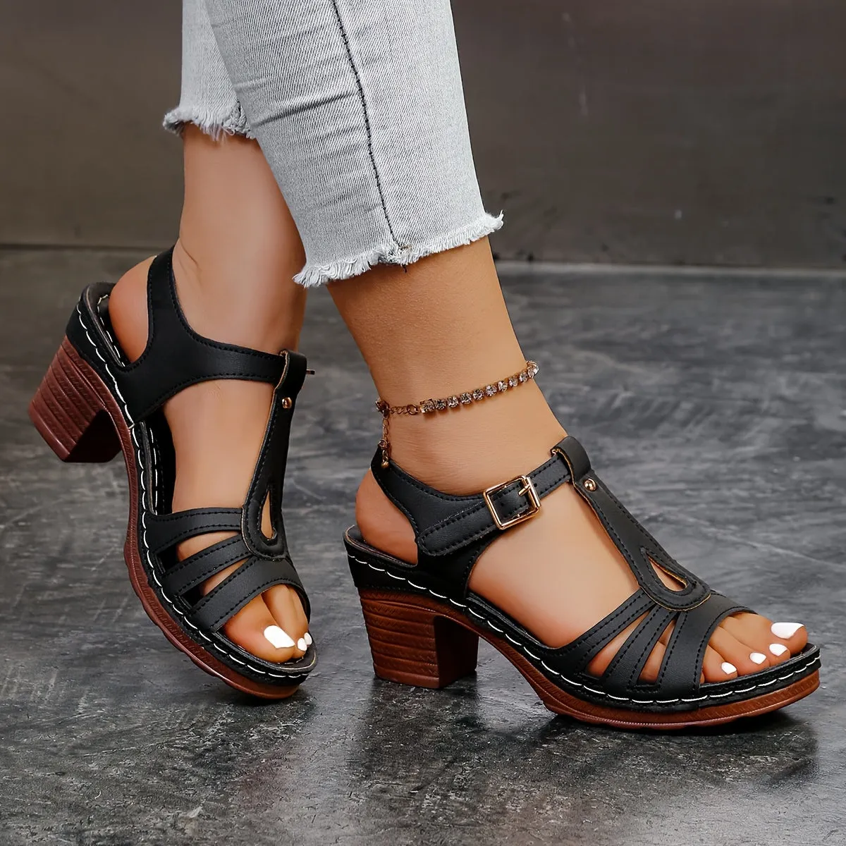 Mandy - Casual leather orthopedic sandals