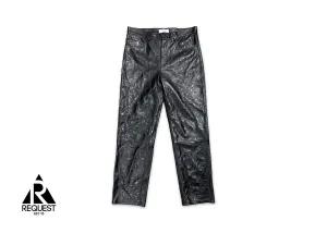 Marine Serre Leather Moon Trousers "Black"