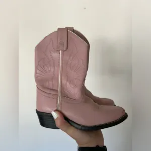 Masterson Boot Co. Pink Leather Youth Western Boots Size 3 M