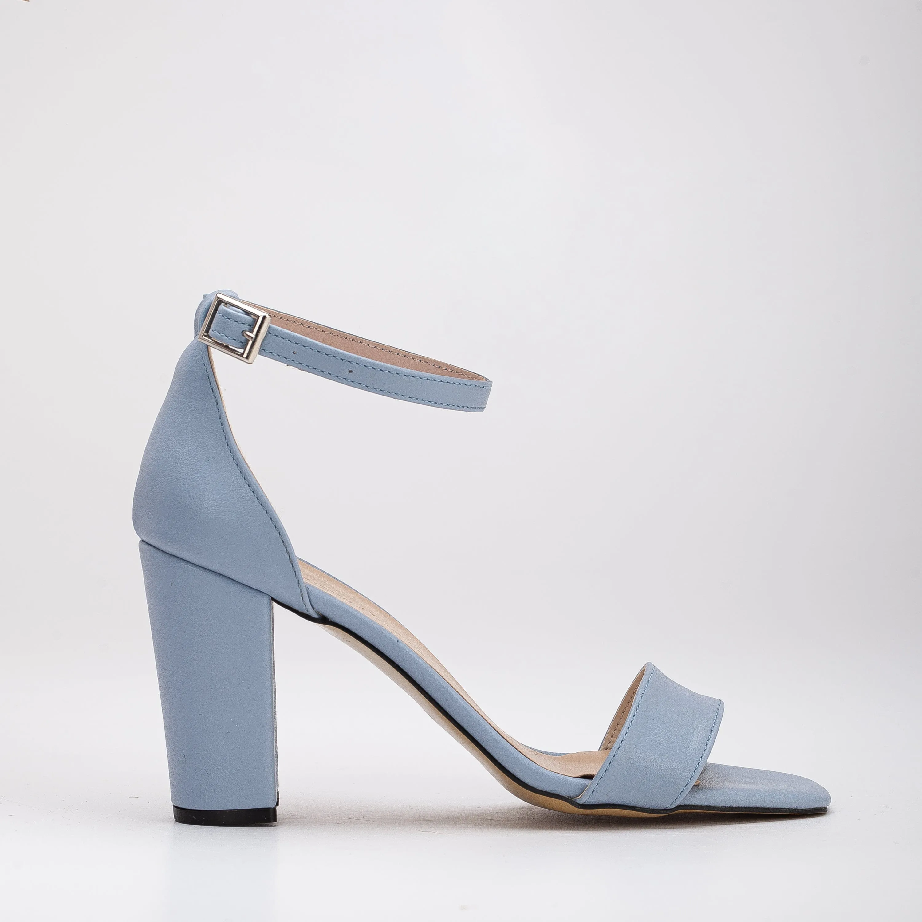 Melissa Vegan Leather & Pearl Wedding Sandals | Baby Blue
