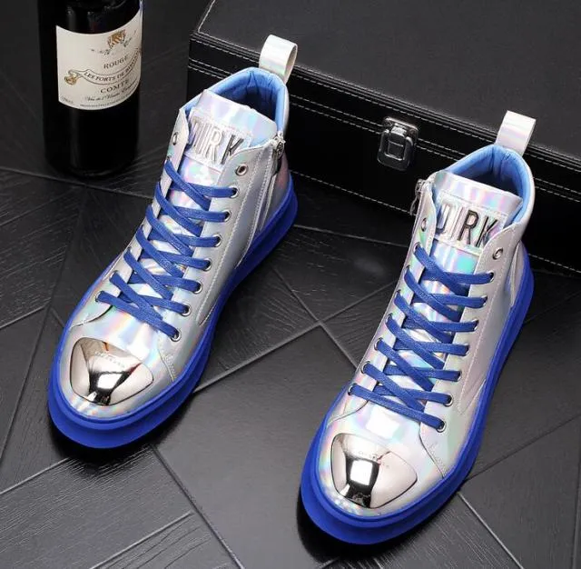 Men Trendy Casual Flats high tops platform Shoes