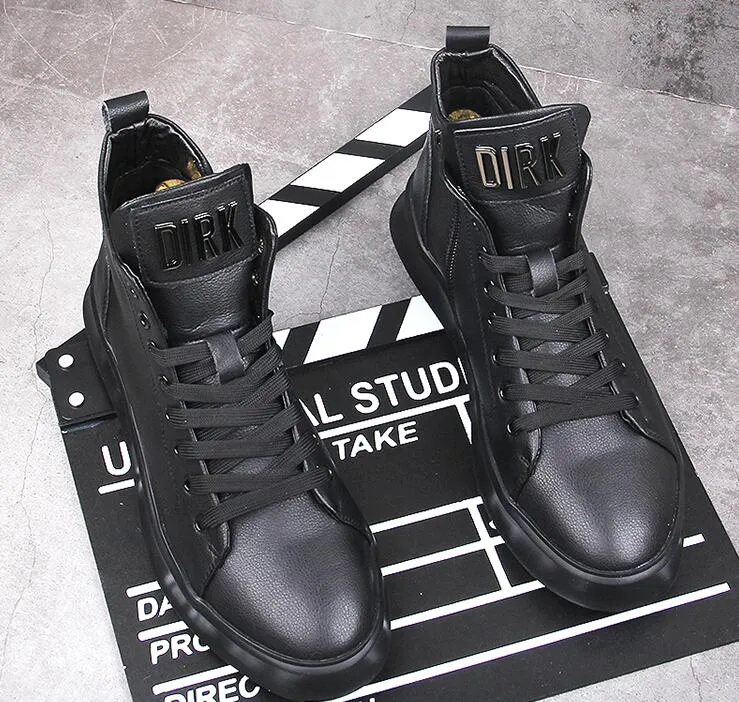 Men Trendy Casual Flats high tops platform Shoes