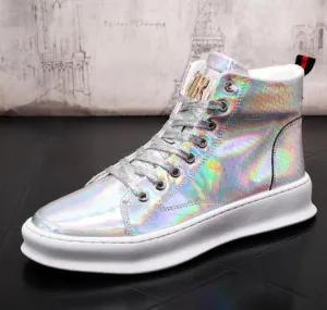 Men Trendy Casual Flats high tops platform Shoes