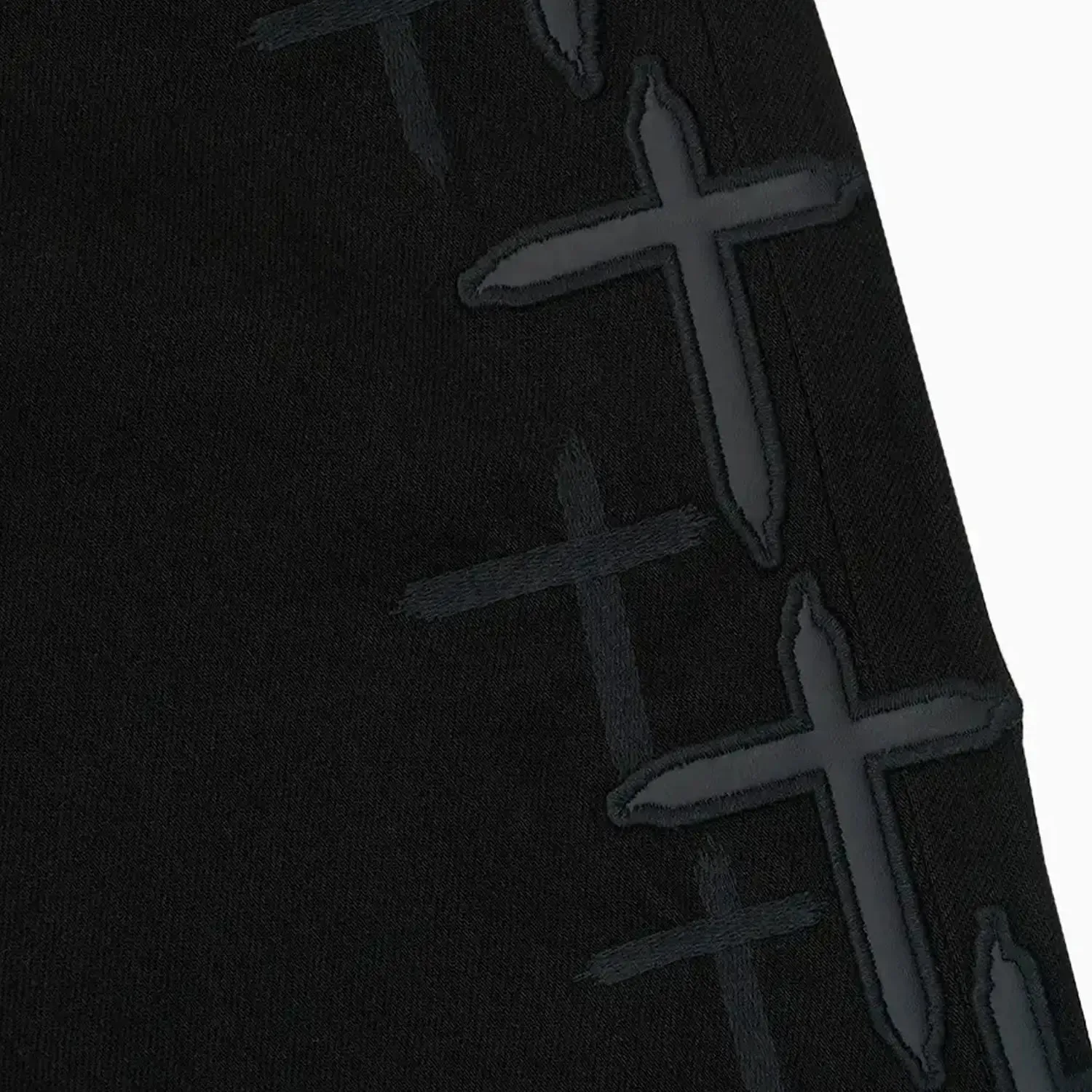 Men's Bryant Cross Patches Denim Jeans Pant