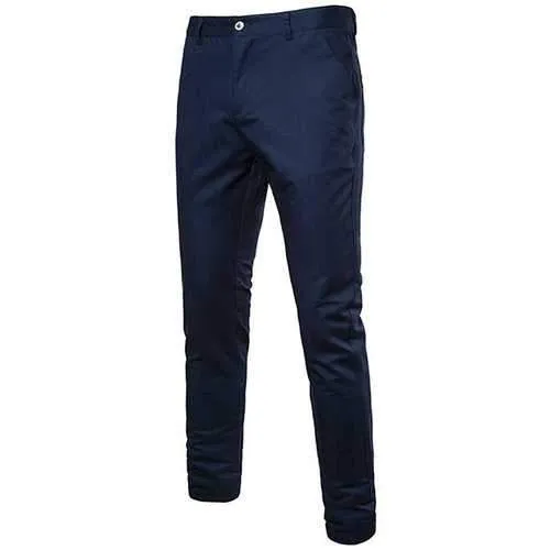 Mens Business Casual Zipper Pants