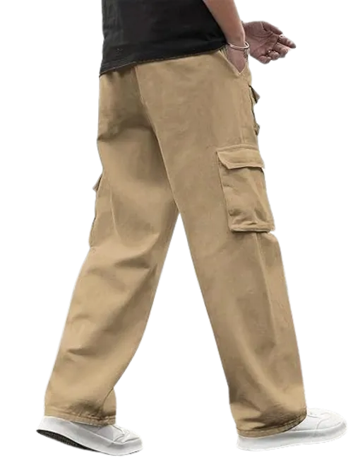 Men’s Cotton Cargo Pants (Color Khakhi) (Size 32)