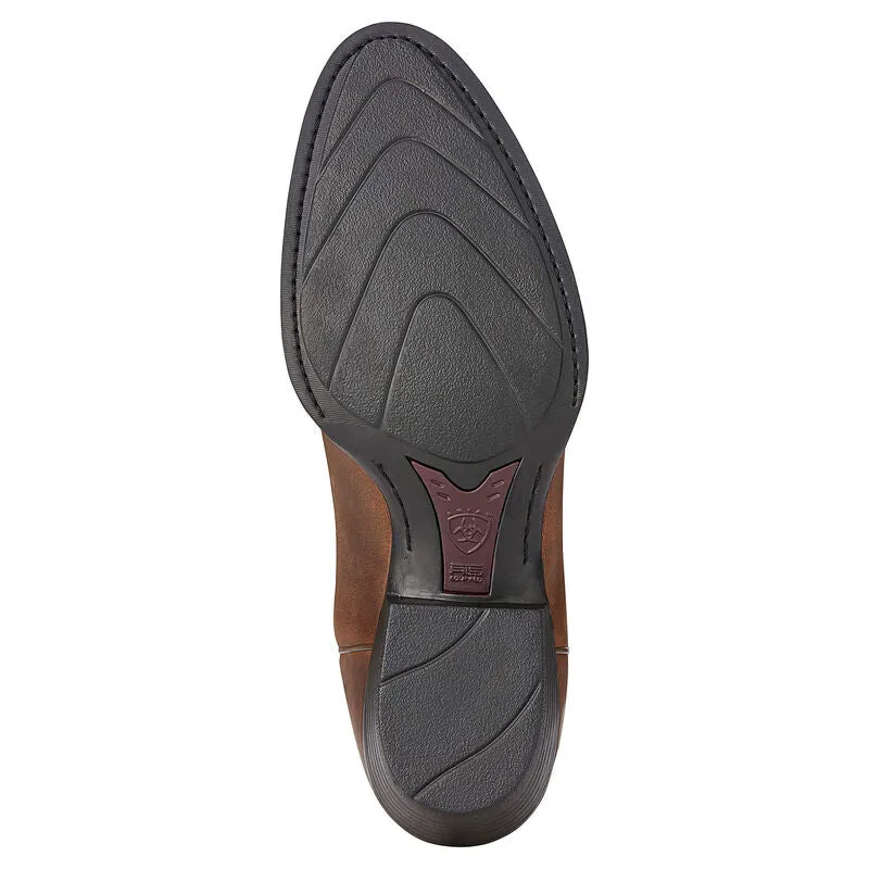 Men's heritage western R toe - Distressed brown
