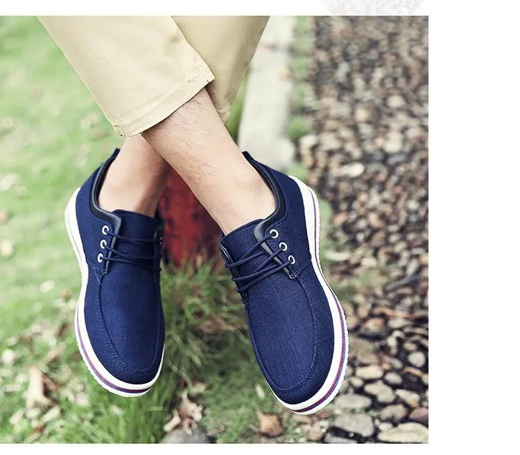 Men's Lace Up Canvas Flats