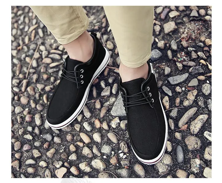 Men's Lace Up Canvas Flats