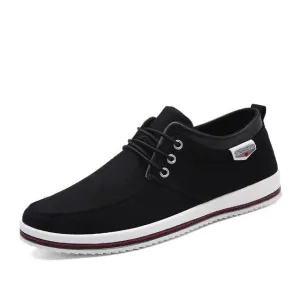 Men's Lace Up Canvas Flats
