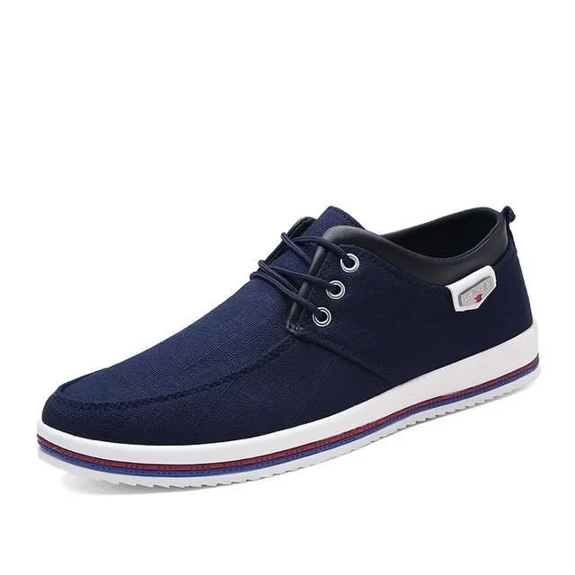 Men's Lace Up Canvas Flats