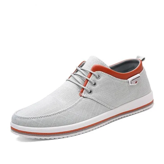 Men's Lace Up Canvas Flats