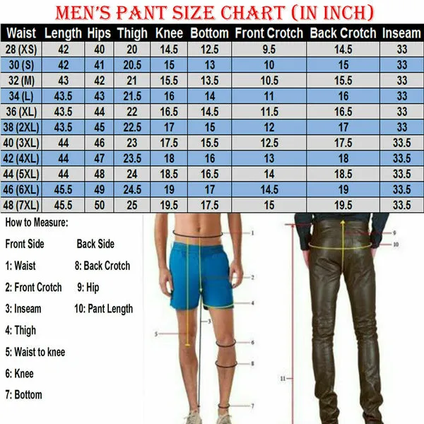 Men's Leather Pant Trouser real cowhide Leather Pant Trouser Fashion Pant Trouser For Men's