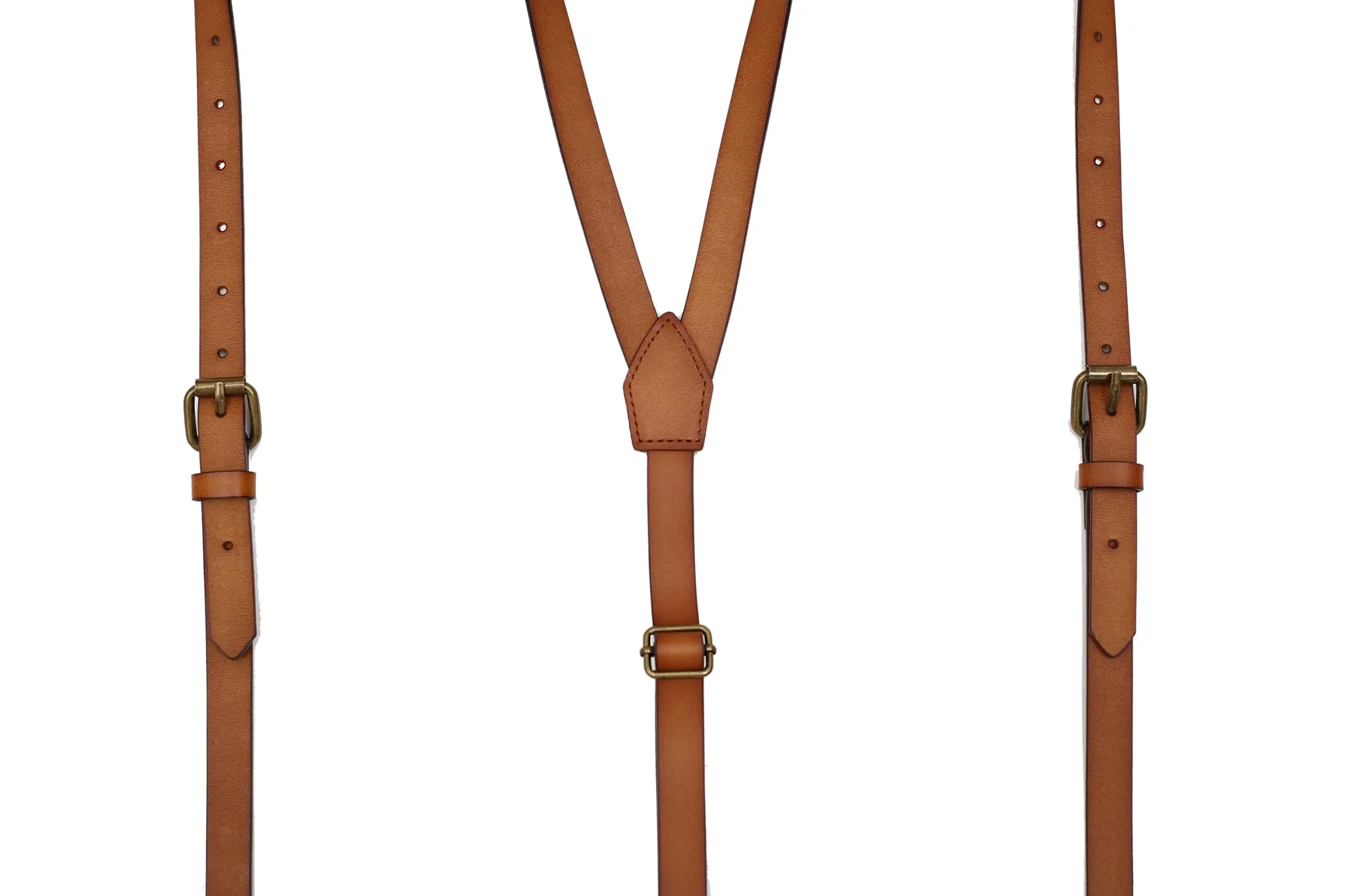 Mens Leather Suspenders Adjustable Leather Braces with 4 Metal Hook Clips Wedding Party Suspenders Groomsmen Gift