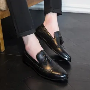 Men's Vintage Genuine Leather Retro Dress Shoes
