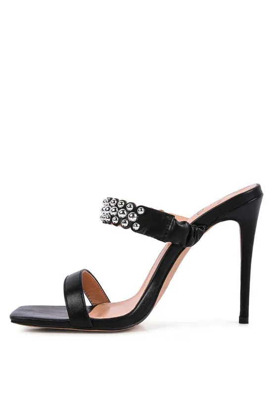 METAL BALL SANDALS