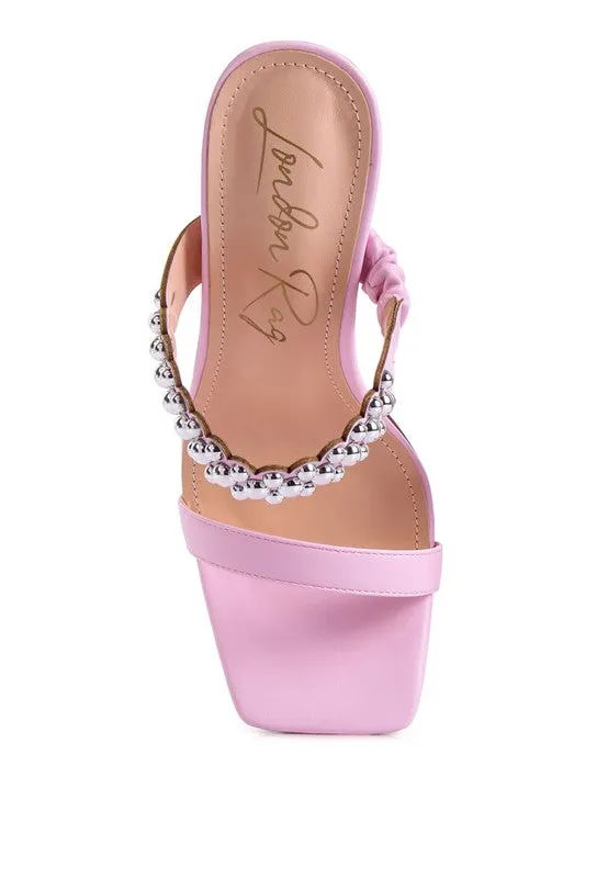 METAL BALL SANDALS