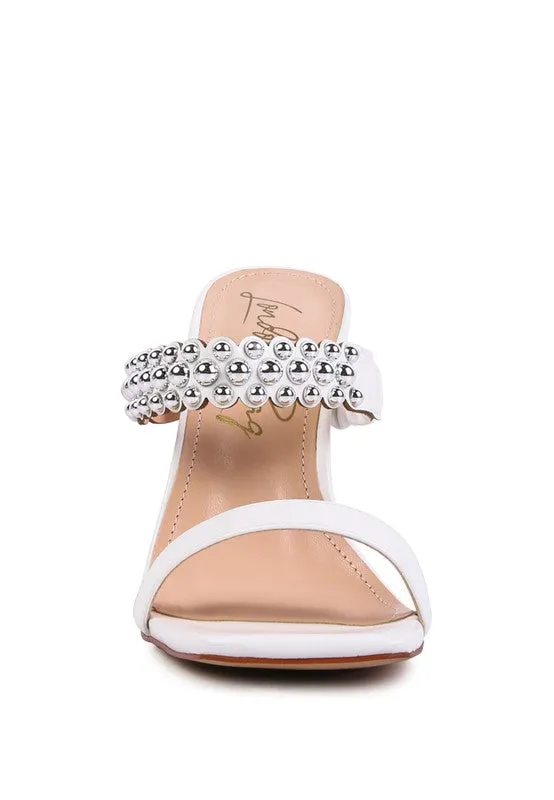 METAL BALL SANDALS