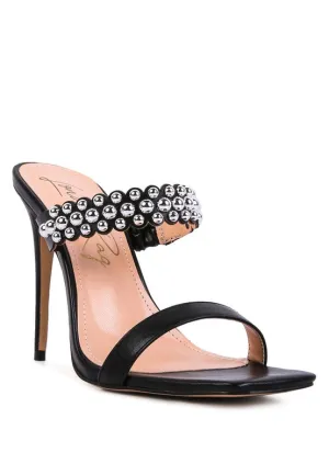 METAL BALL SANDALS
