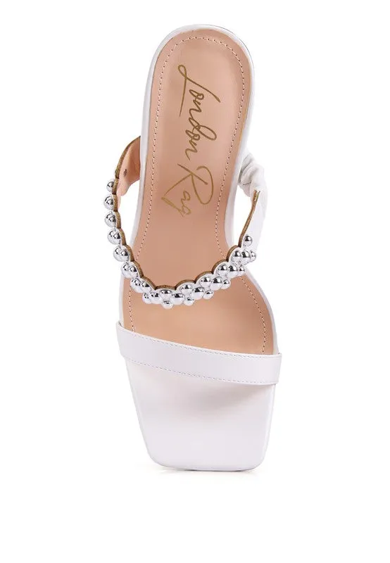 METAL BALL SANDALS