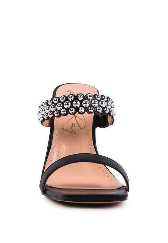 METAL BALL SANDALS