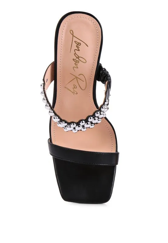 METAL BALL SANDALS