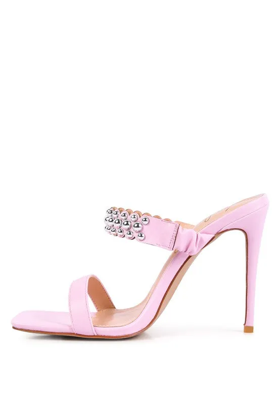 METAL BALL SANDALS