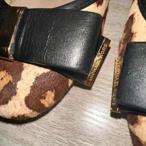Michael Kors SZ 9 Leopard Print Kiera Mid pump heels