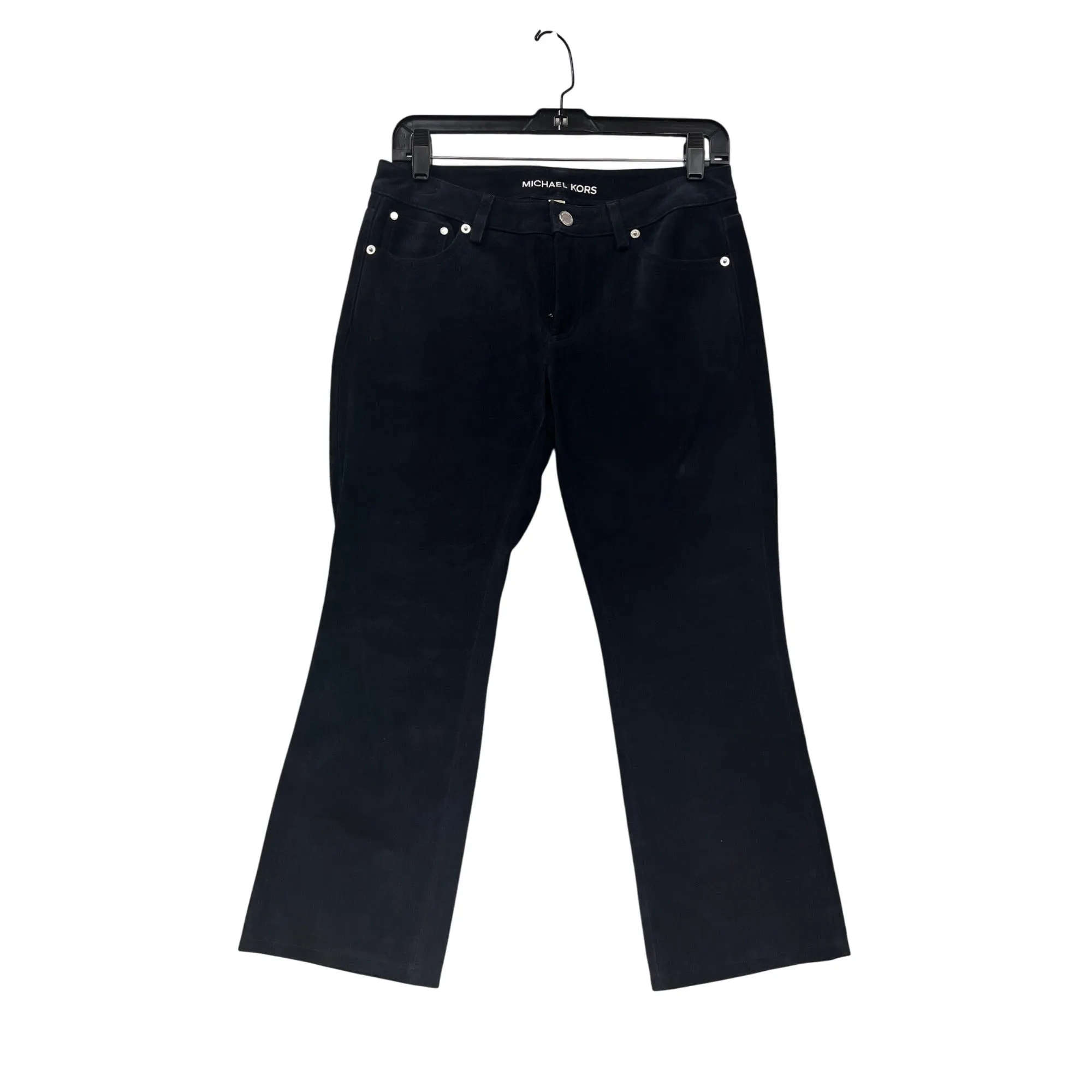 Michael Kors Womens Black Leather Pants Size 2 #8044