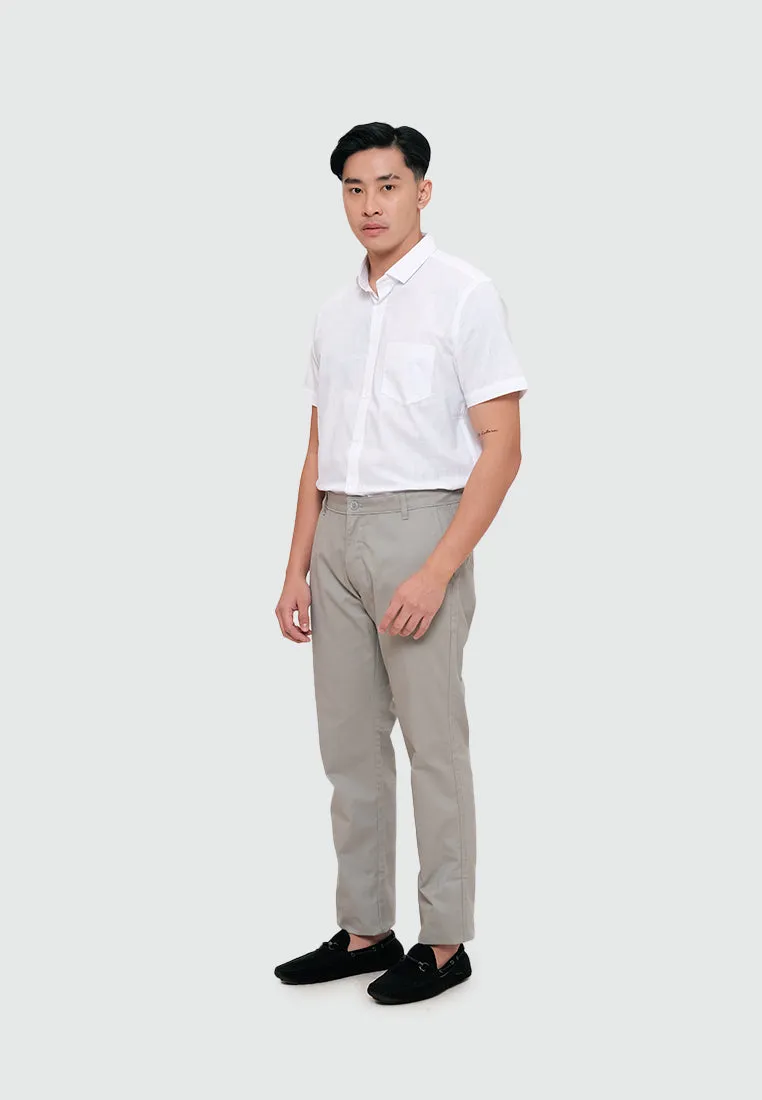 MOC Celana Panjang Pria Regular Fit  JASPER - LIGHT GREY