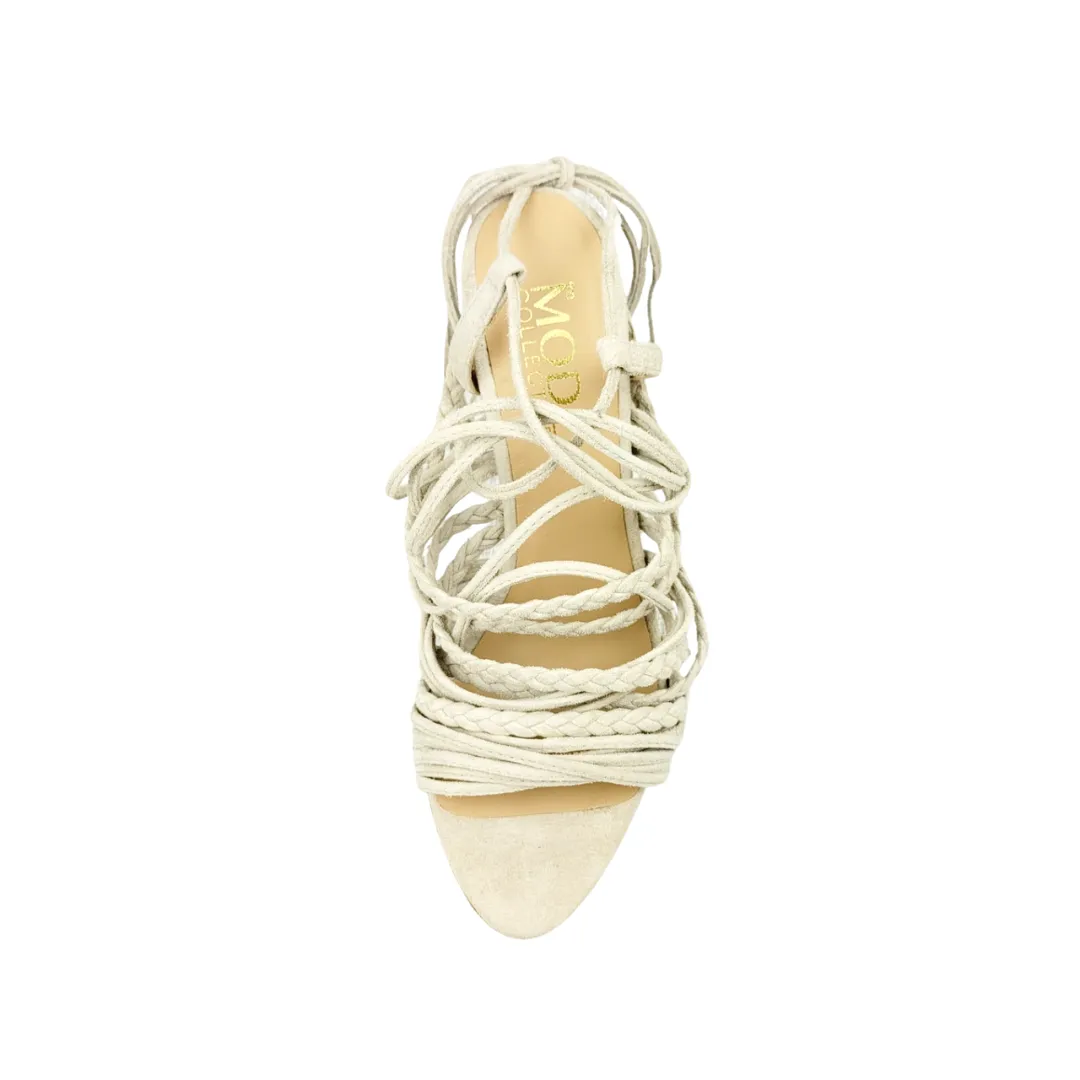 Mode Collective Multi Strap Tassel Sandals