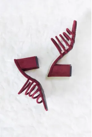 Multi Rope Square Toe High Heels