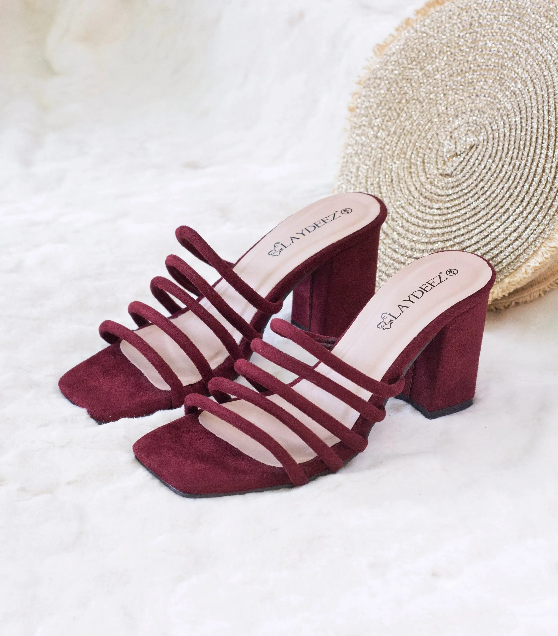 Multi Rope Square Toe High Heels