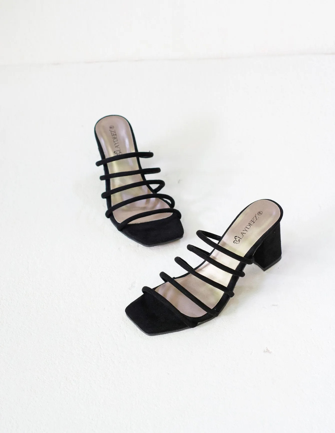 Multi Rope Square Toe High Heels