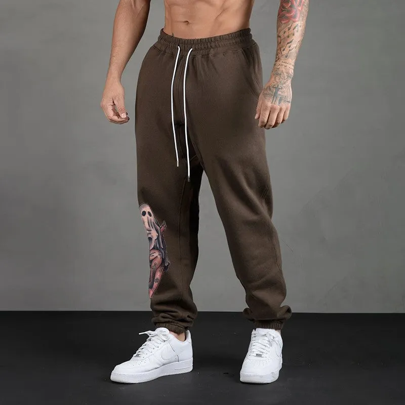 Naughty Sexy Naked Lady Ghost GRAPHIC PRINT JOGGERS