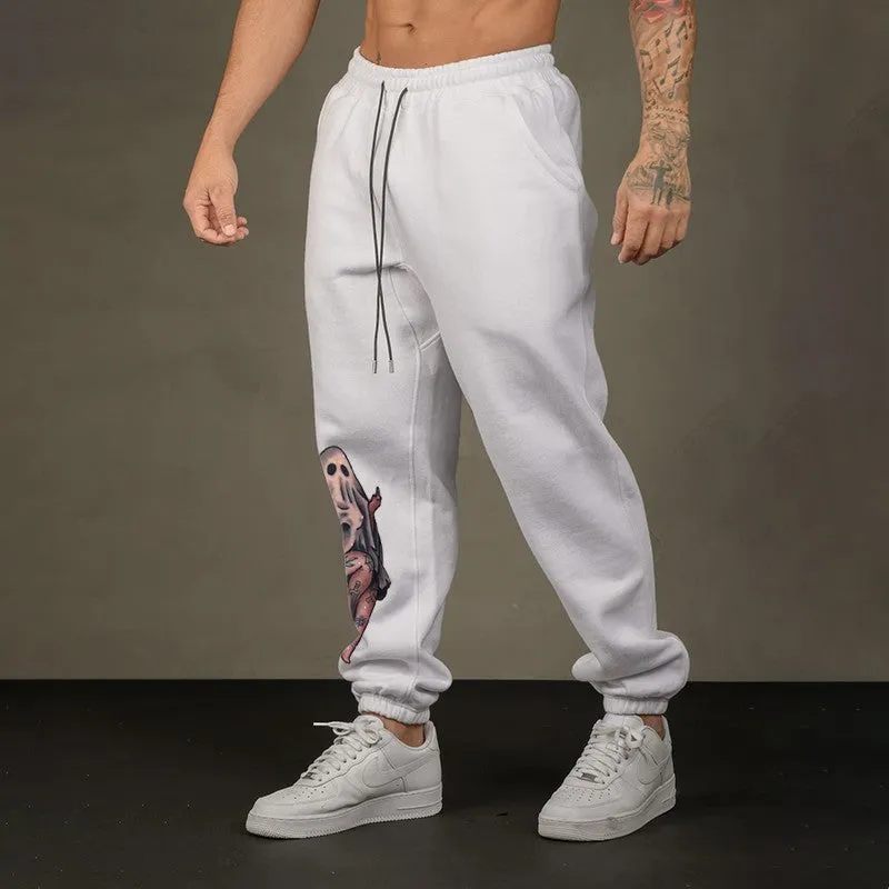 Naughty Sexy Naked Lady Ghost GRAPHIC PRINT JOGGERS