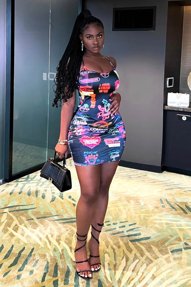NEON LIGHTS MINI | DRESS