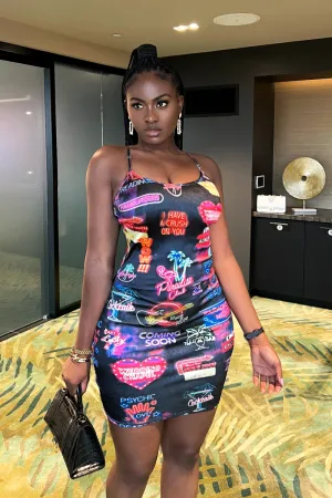 NEON LIGHTS MINI | DRESS