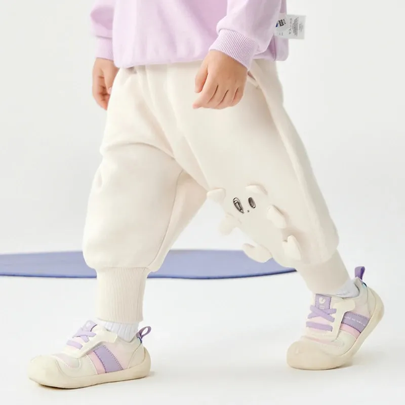 New Animal Embroidery Cotton Kids Pants