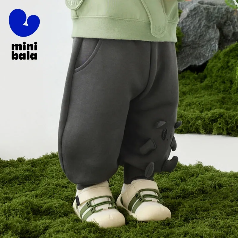 New Animal Embroidery Cotton Kids Pants