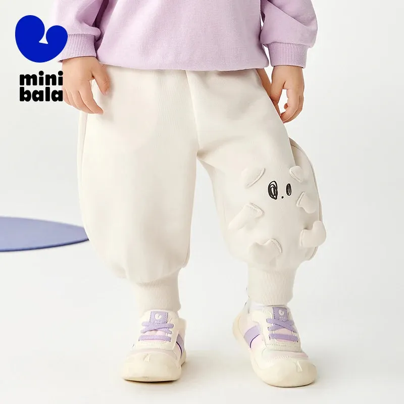 New Animal Embroidery Cotton Kids Pants