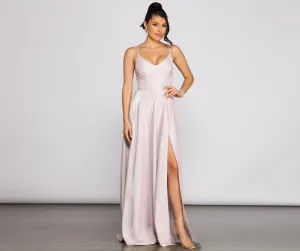 Noelle Formal Woven Charming Glitter Ball Gown